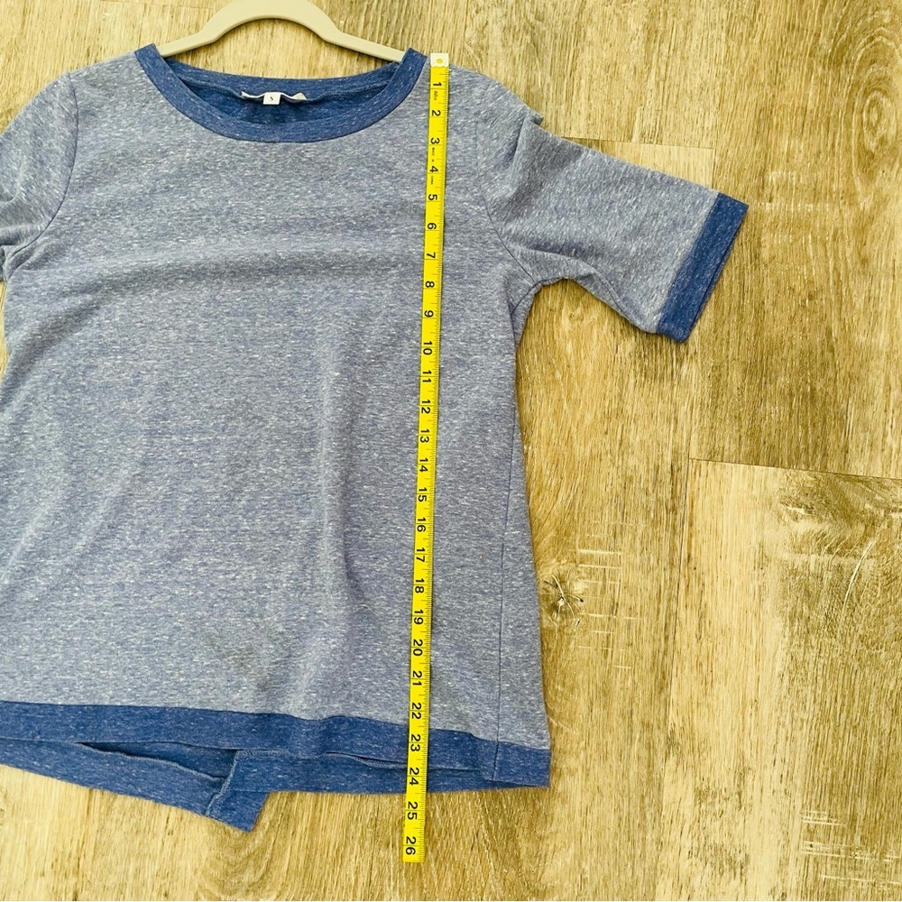 WONDERLAND Blue Short Sleeve Knit Top - Picture 10 of 12